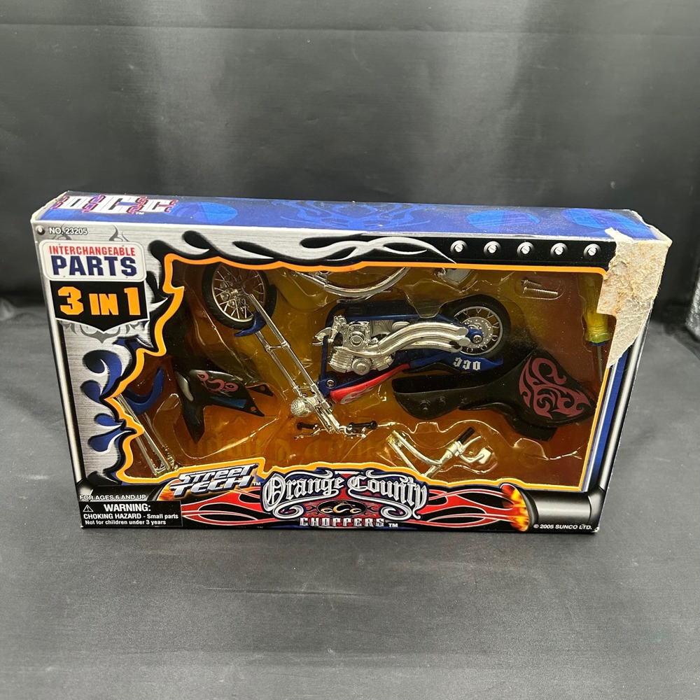 Orange County Choppers OCC Street Tech 3 in 1 Custom Chopper Model Kit 23205